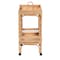 Bali & Pari Lombok Modern Bohemian Natural Brown Rattan Wine Cart 238-13391-ZORO - alternate 8